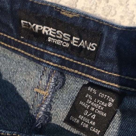 🌸4/15$ Express Jeans bootcut size 3/4 - Picture 9 of 16